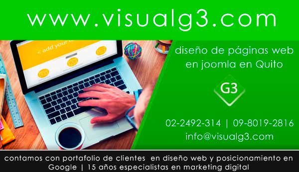 diseño de paginas web administrables en Quito